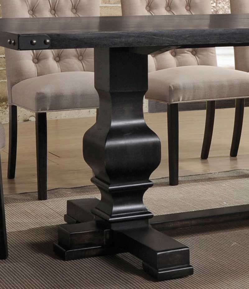 Morland vintage black on sale dining table