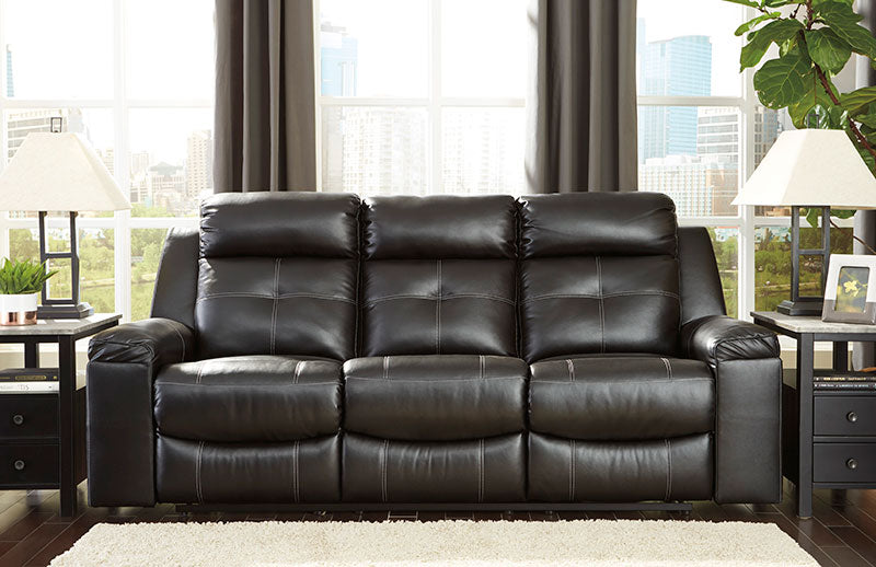 Faux leather best sale reclining sofa